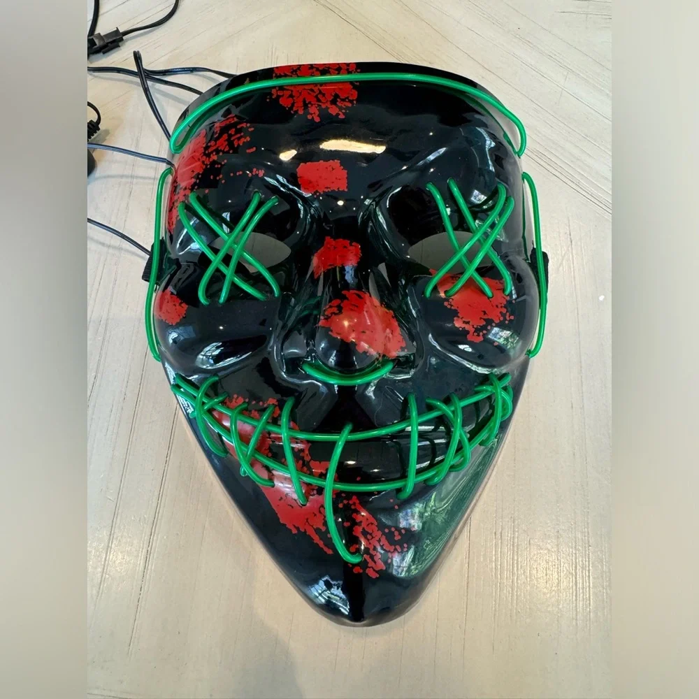Sago Brothers LED Light-Up Mask – Halloween Costume Mask